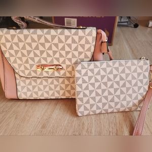 Manalua Matching Handbag and Clutch